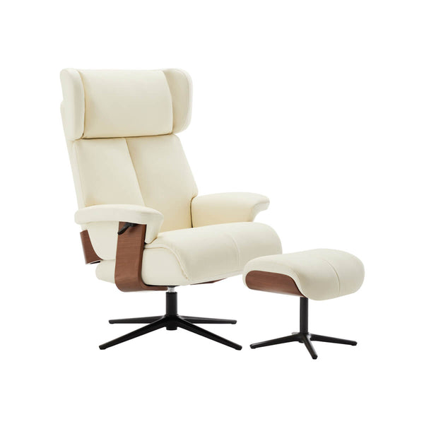 Alpha Recliner Chair with Stool