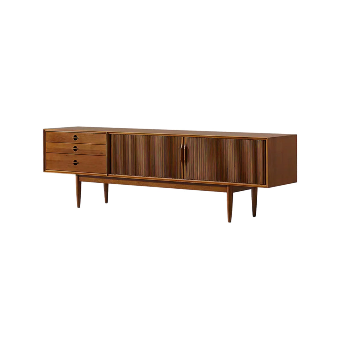 Gentle Solid Wood TV Unit-B