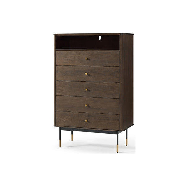 Avanni Solid Wood Chest of 5 Drawers Z-furnishing