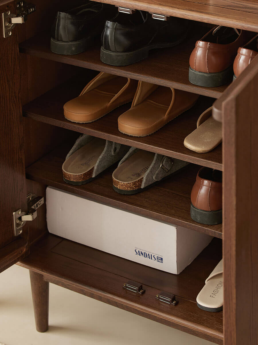 Alvar Solid Oak Shoe Cabinet