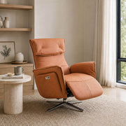 Copenhagen electric recliner chair in living room setting with a small table