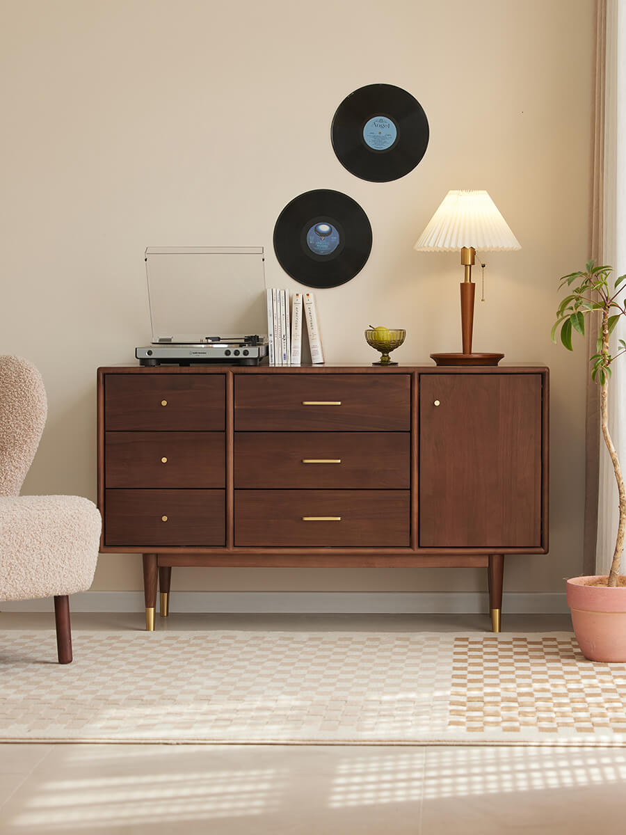 Elara Solid Walnut Sideboard
