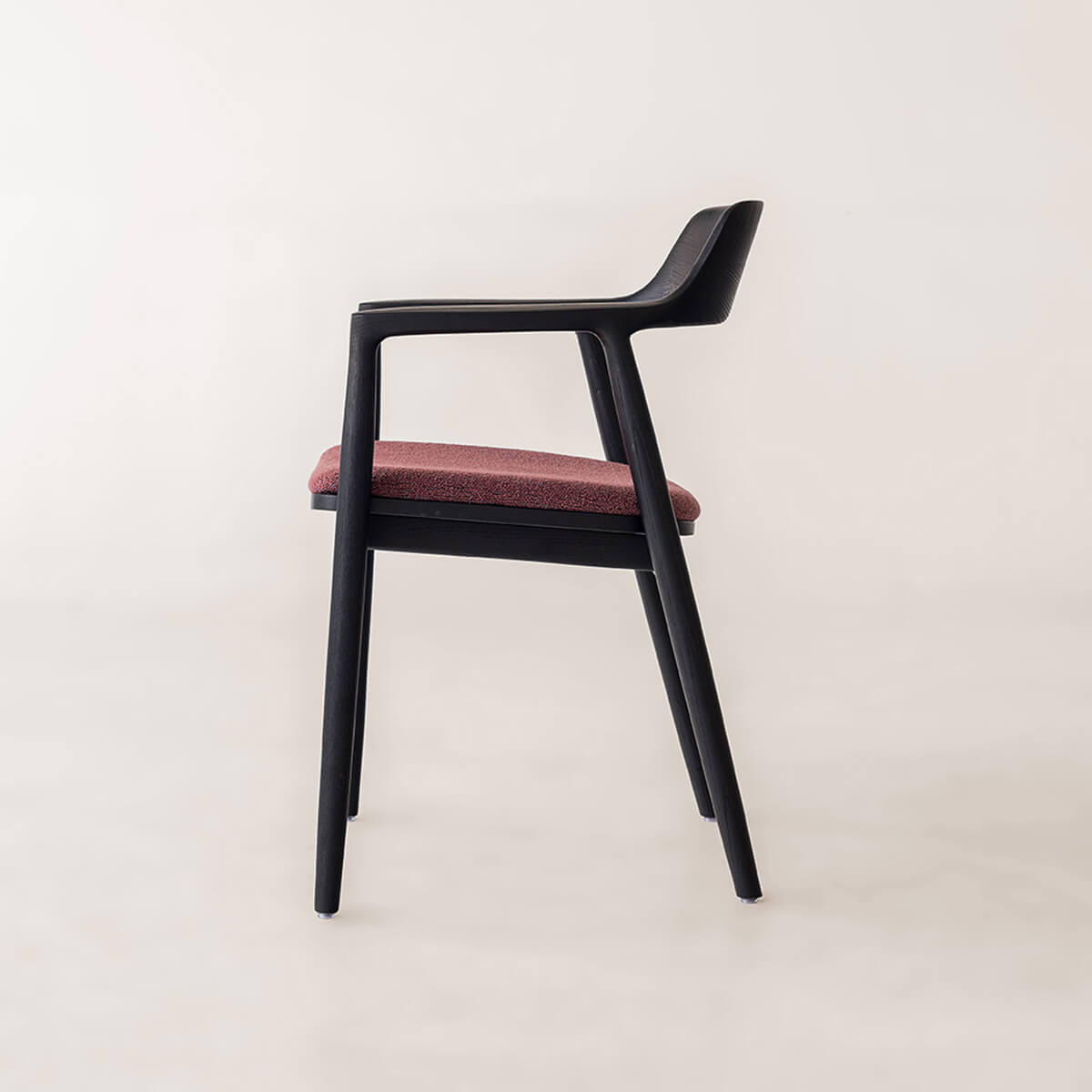 Hiroshima minimalist dining chair side view