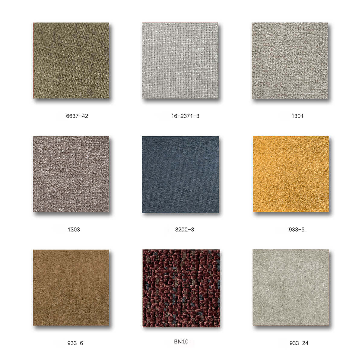 fabric swatches of hiroshima dining chair