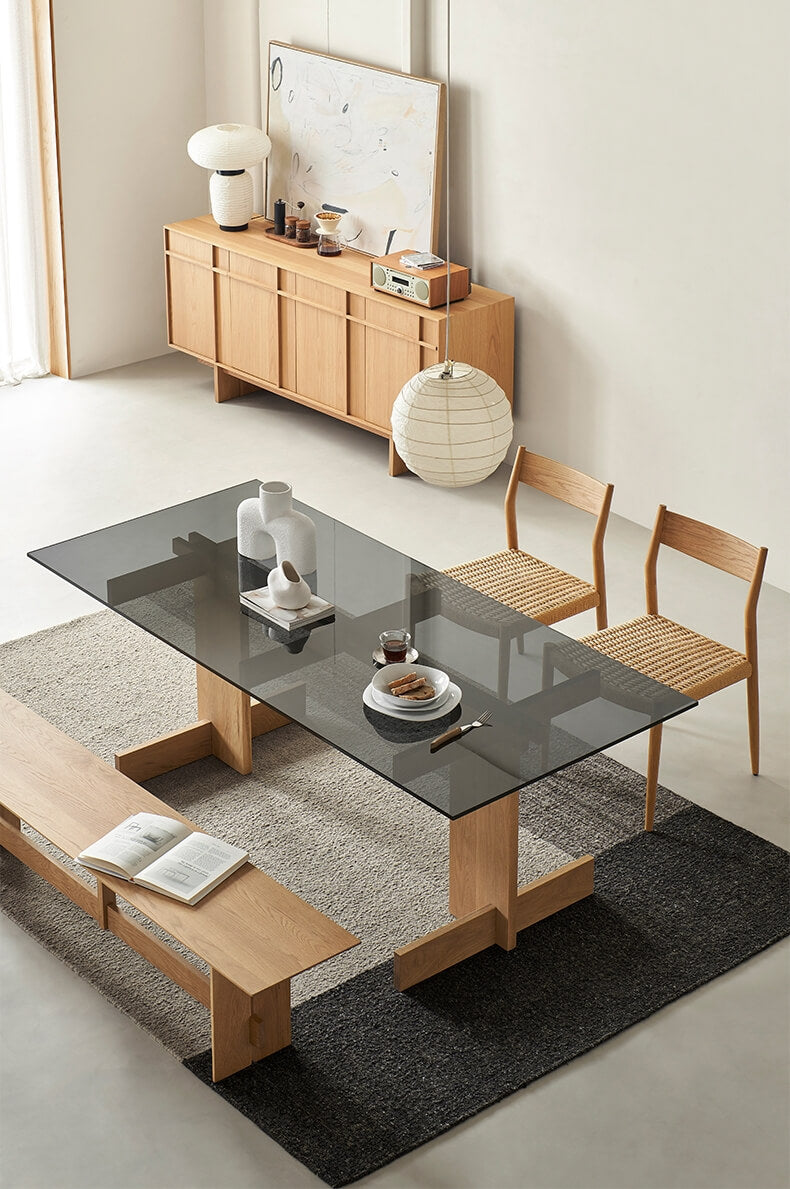 Karen Solid Oak Bench