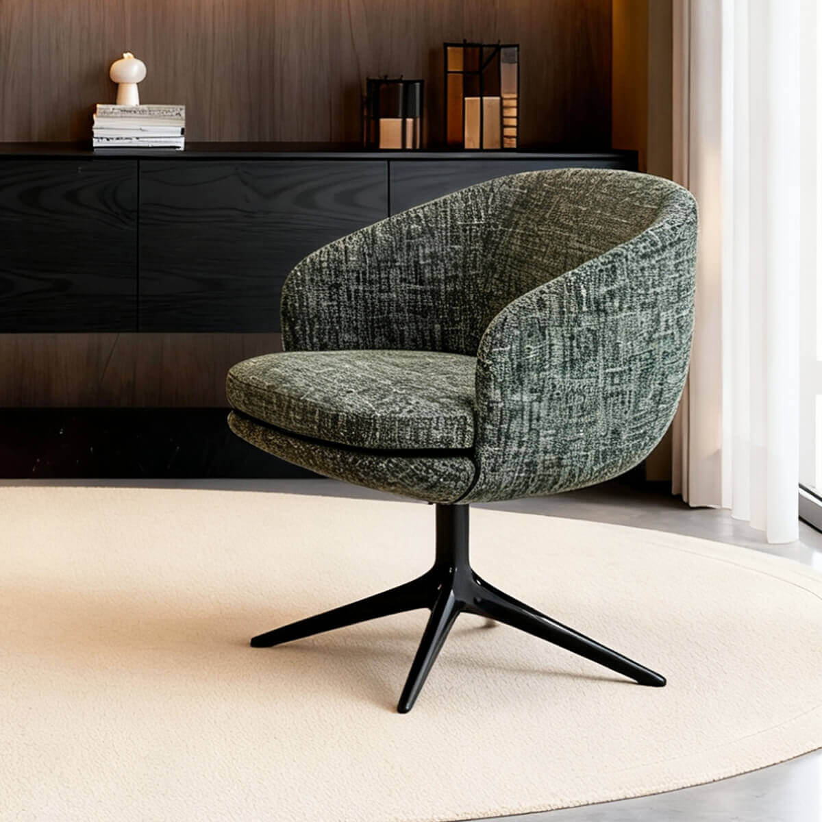 LUNO Swivel Dining Armchair