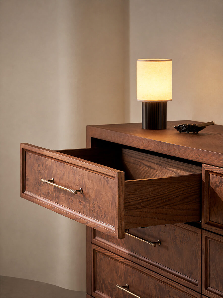 Louvre Burl Wood Chest of Drawers