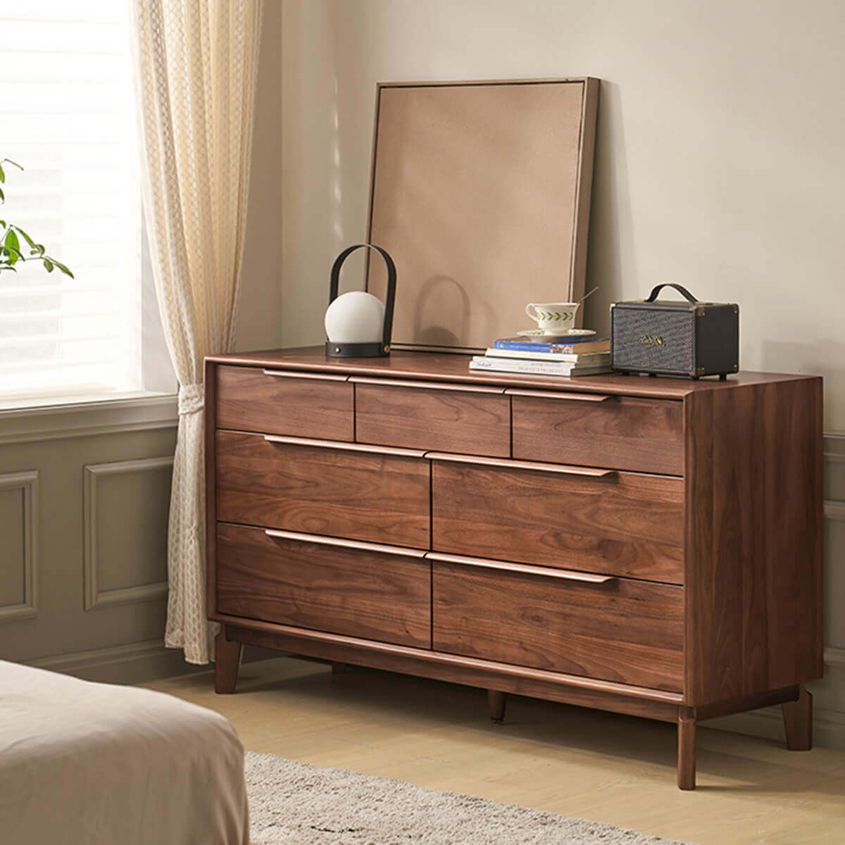 Marcks Solid Walnut Chest of  Drawers