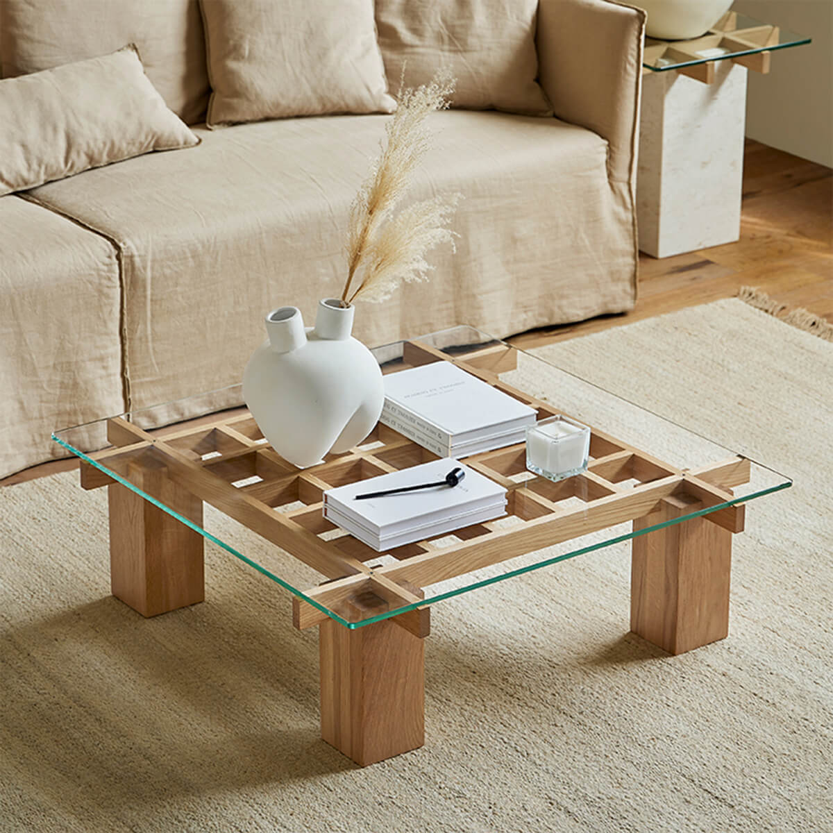 Patrick Glass Coffee Table
