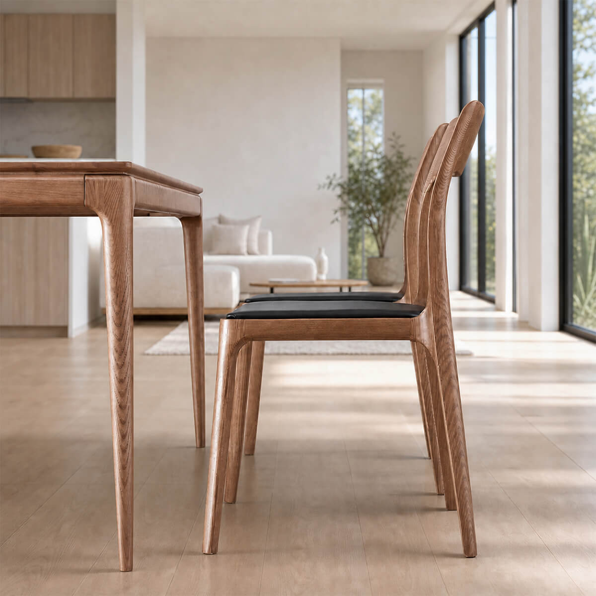 Stockholm dining table and visby dining chairs