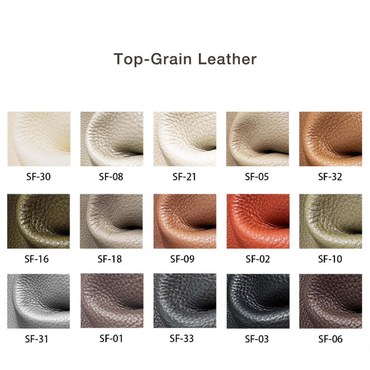 Oren Top-Grain Leather Bed Frame