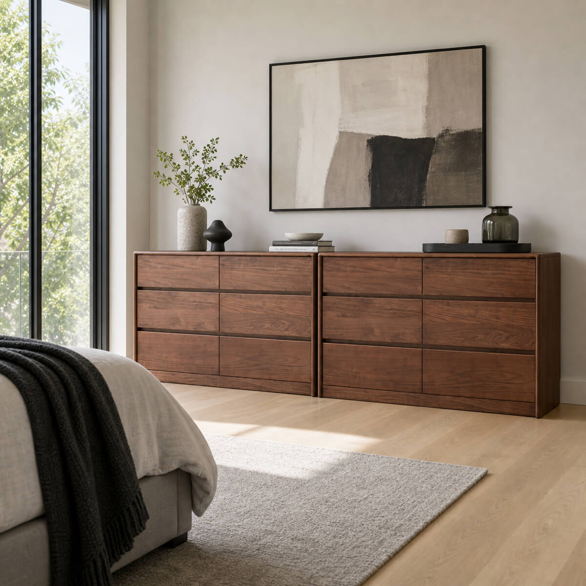 Tura Solid Walnut Chest of Drawers