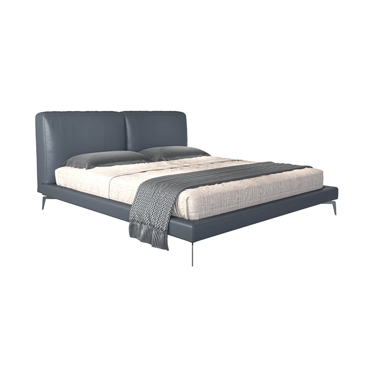 Vince Merino Leather Bed Frame