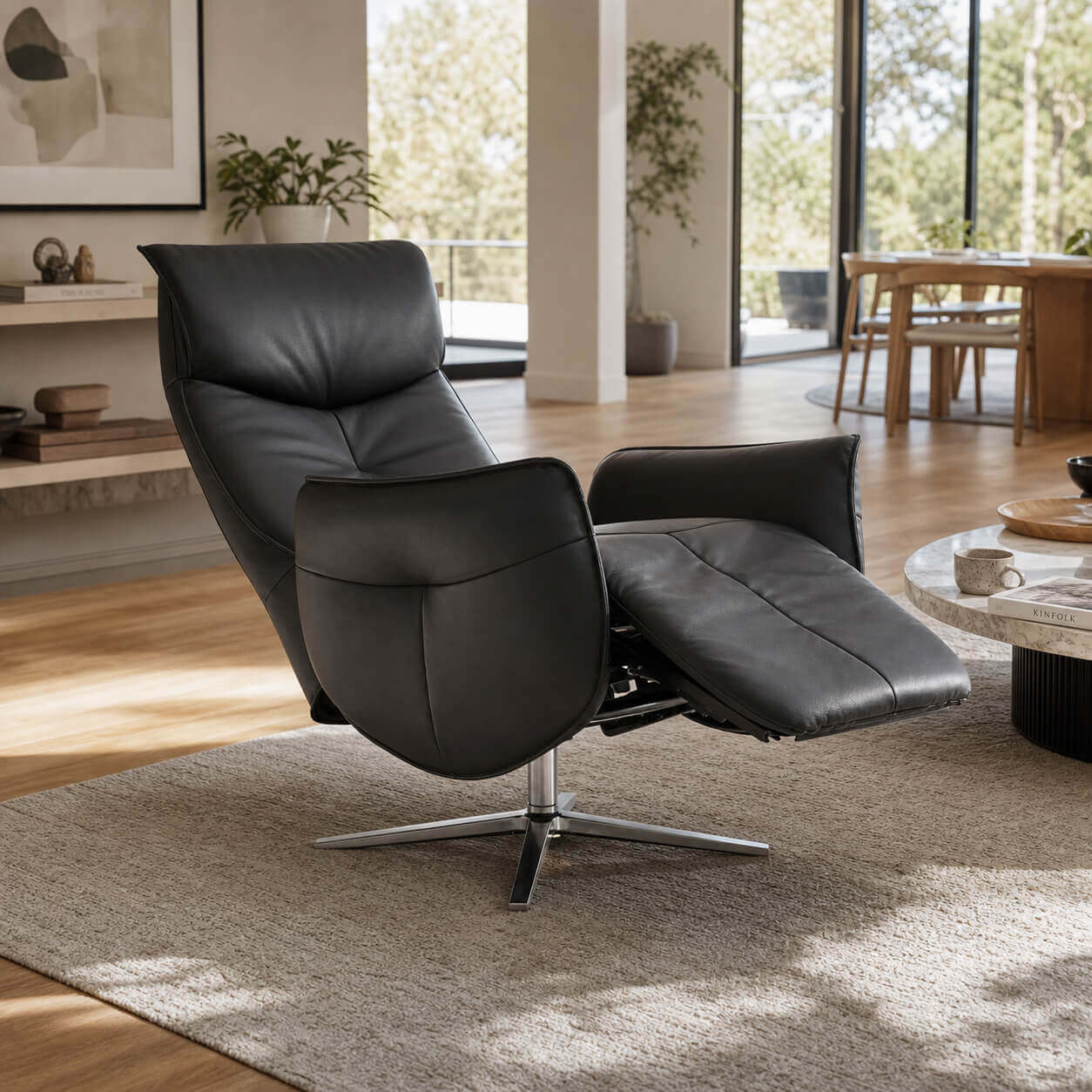 Anita Manual Swivel Recliner chair