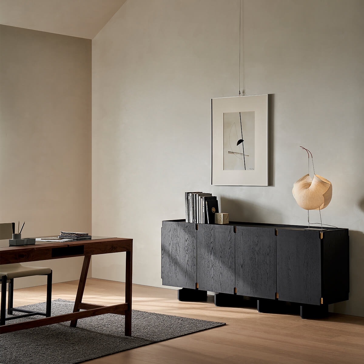 Arden sideboard in a study room