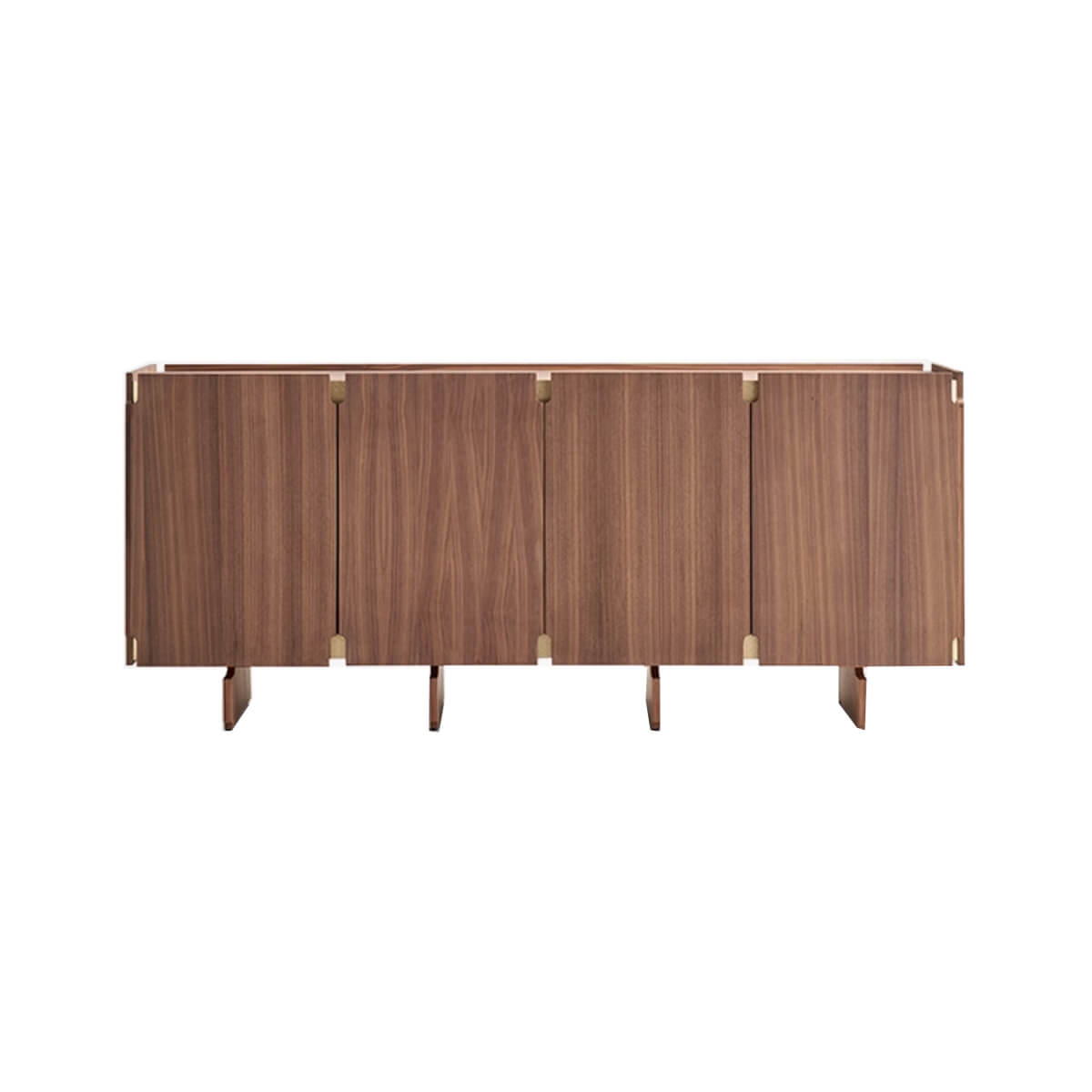 Arden sideboard in walnut veneer with brass detailing