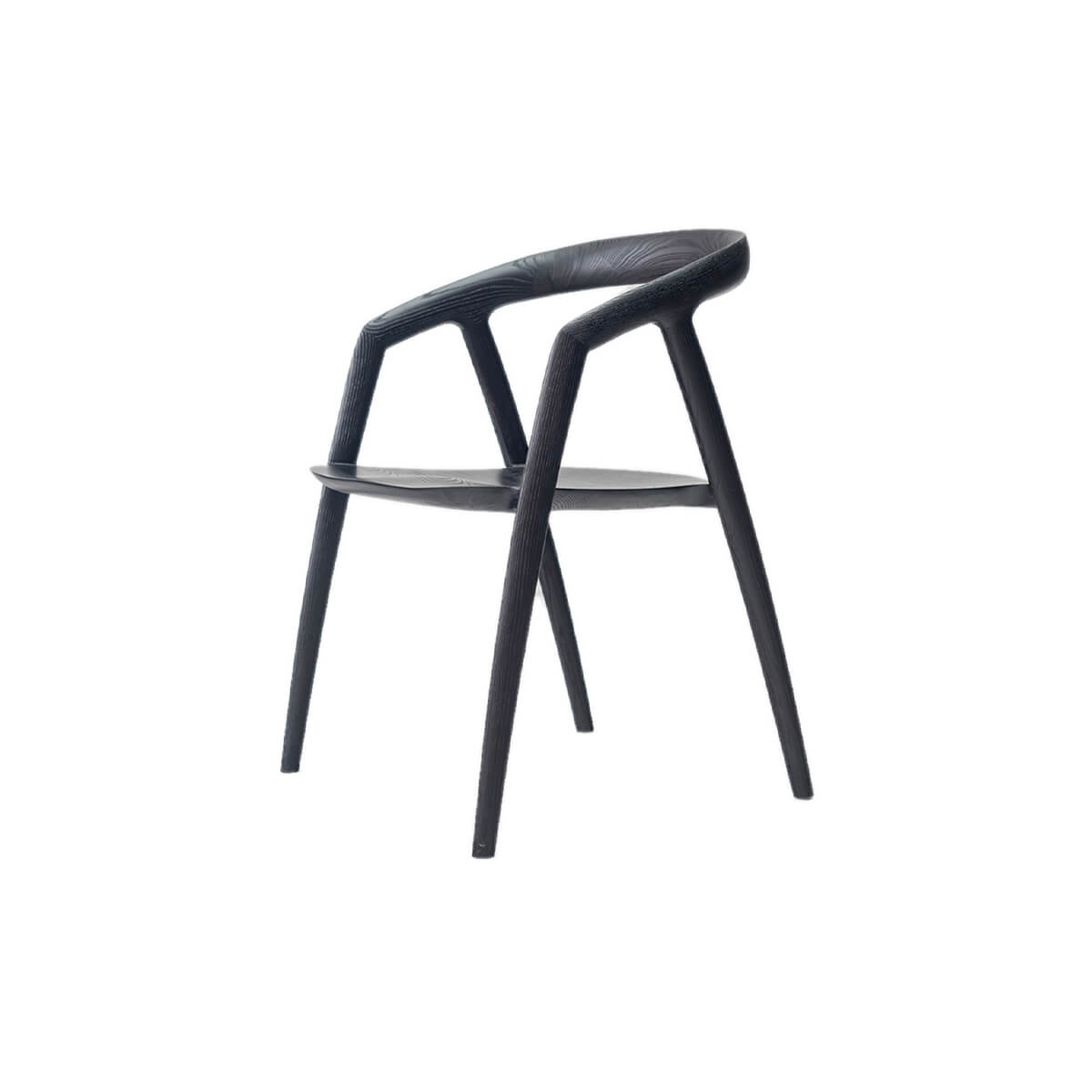 Bata dining chair in black finish