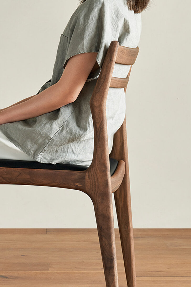 Beck dining chair ergonomic back support and seating comfort