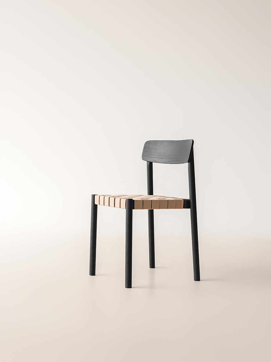 Betty dining chair in black finish