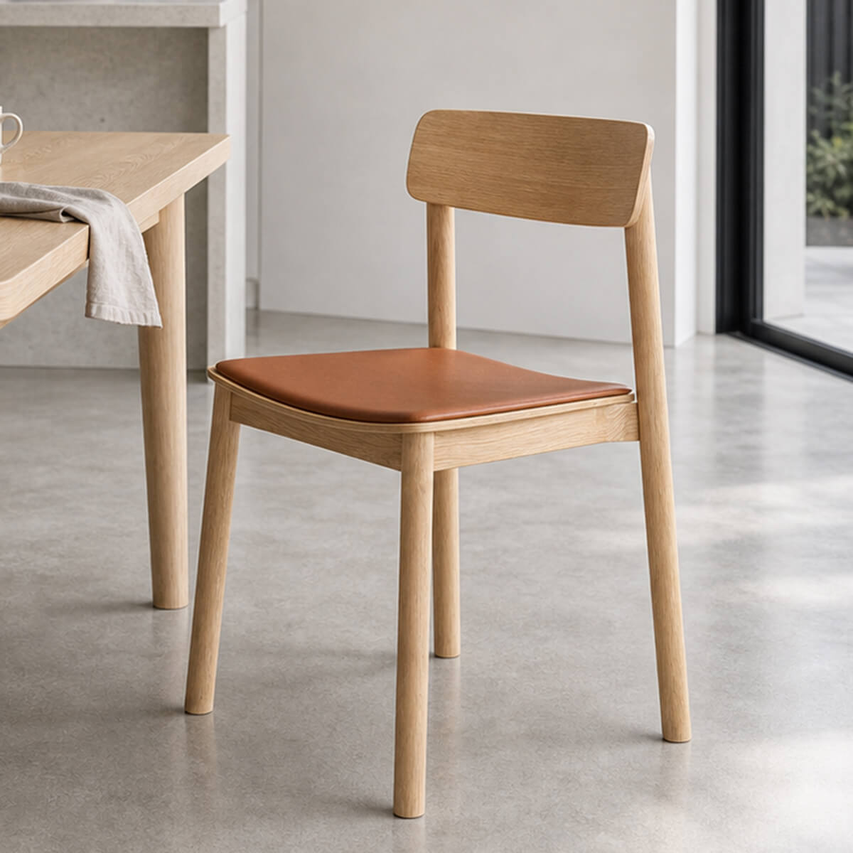 Betty dining chair in a Scandinavian dining room with natural light