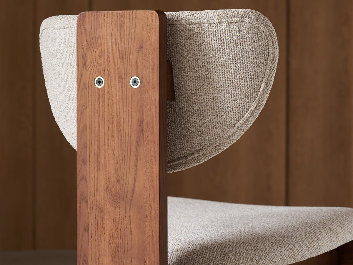 Bianca upholstered back detail