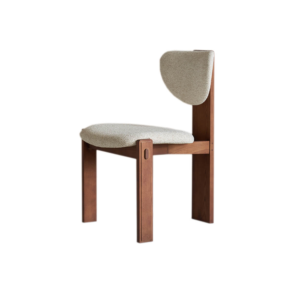 Bianca upholstered dining chair front view