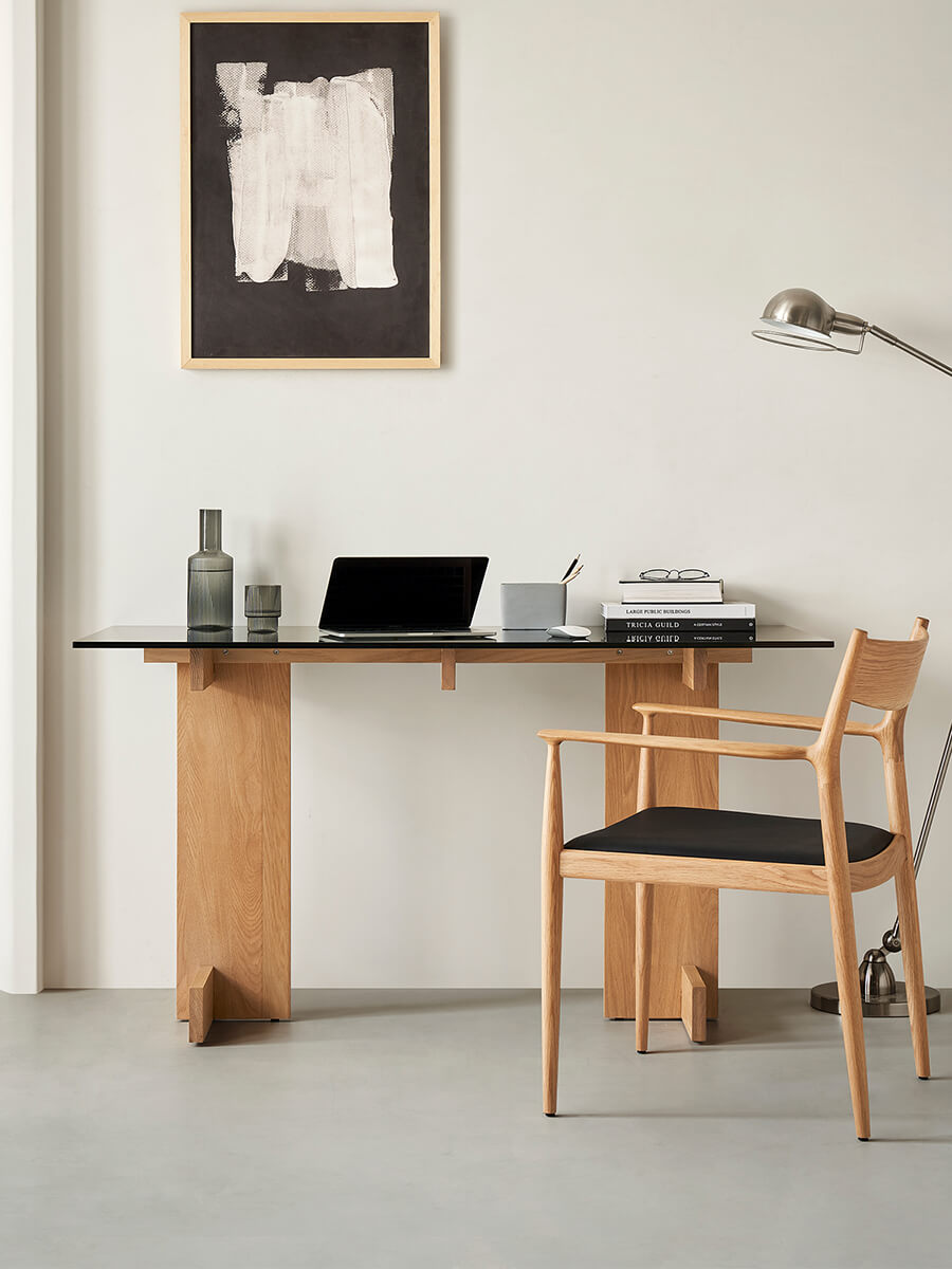Bianca Glass Desk