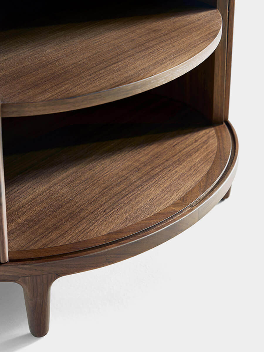 Charlie Tambour Bedside Table in a contemporary bedroom