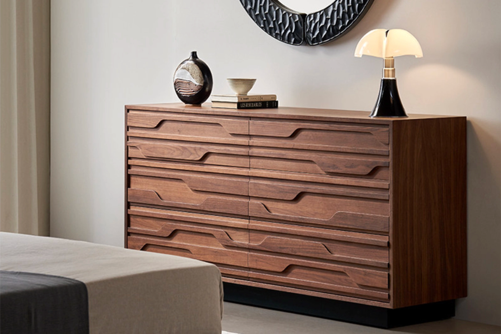 Wooden chest of drawers in Australia with modern design and clean lines