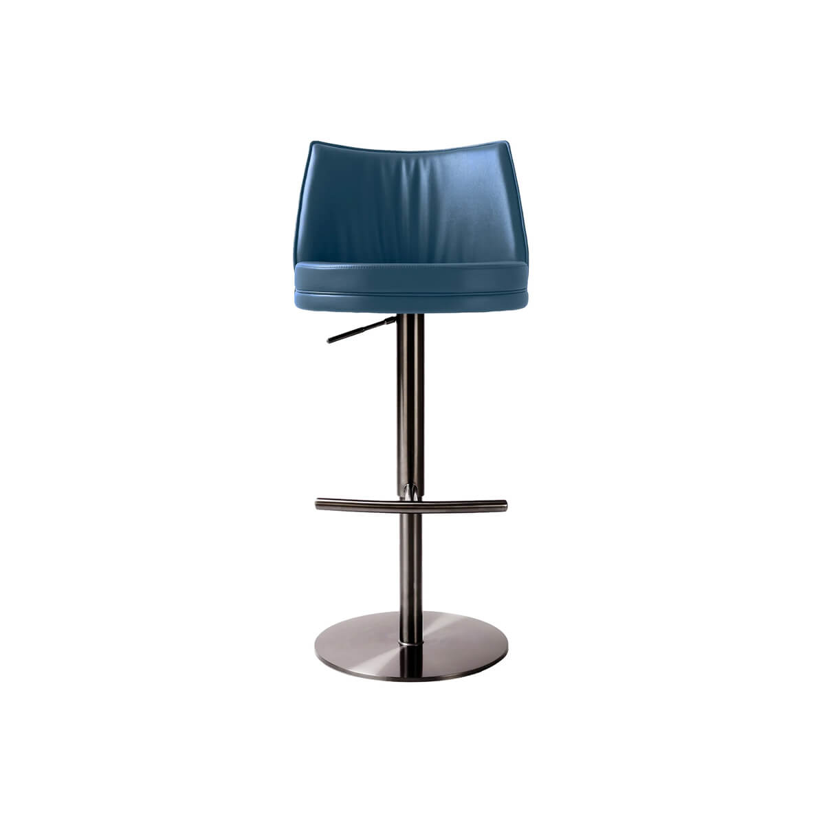 Clayton Blue Gas Lift Swivel Bar Stool
