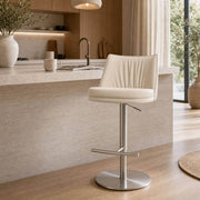 Clayton Gas Lift Swivel Bar Stool in a modern Australian kitchen setting