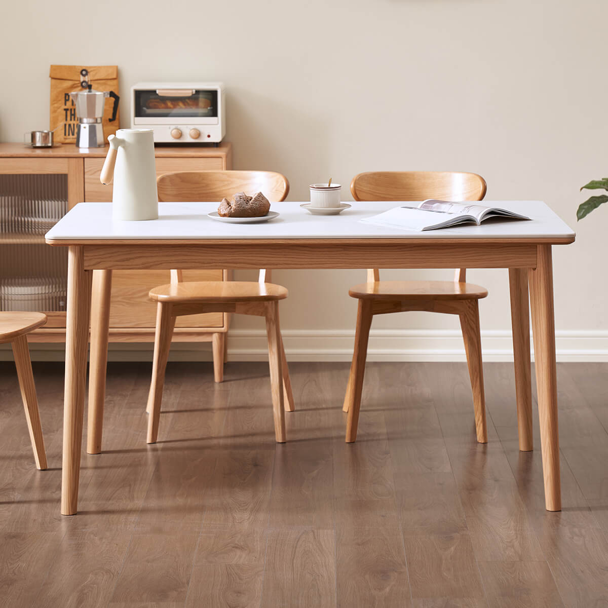 Sintered Stone Tabletop Detail of Clement Dining Table