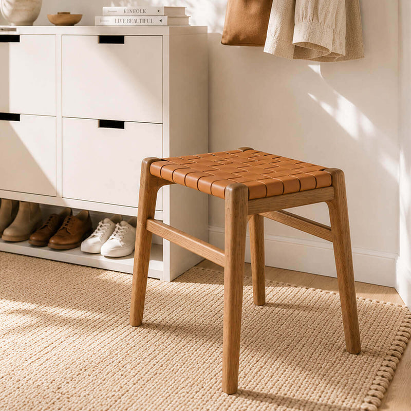 Connar Saddle Leather Stool