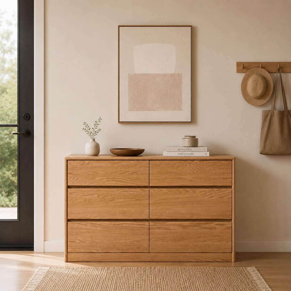 Denmark Solid Oak Chest of Drawers | Scandinavian Design, 5 Sizes