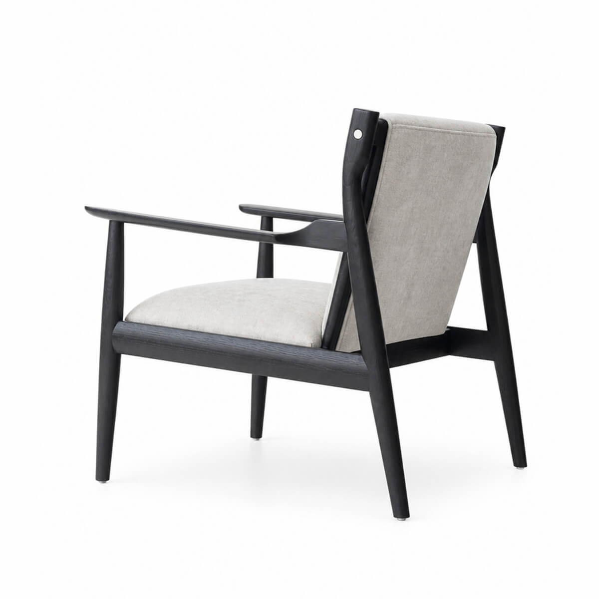 Douk Armchair Black Frame Side View
