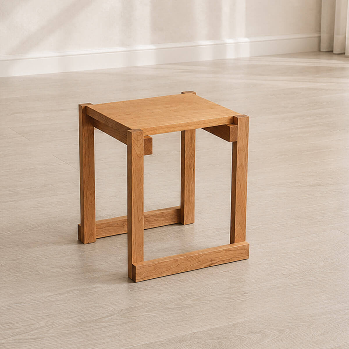 Edge Solid Cherry Stool