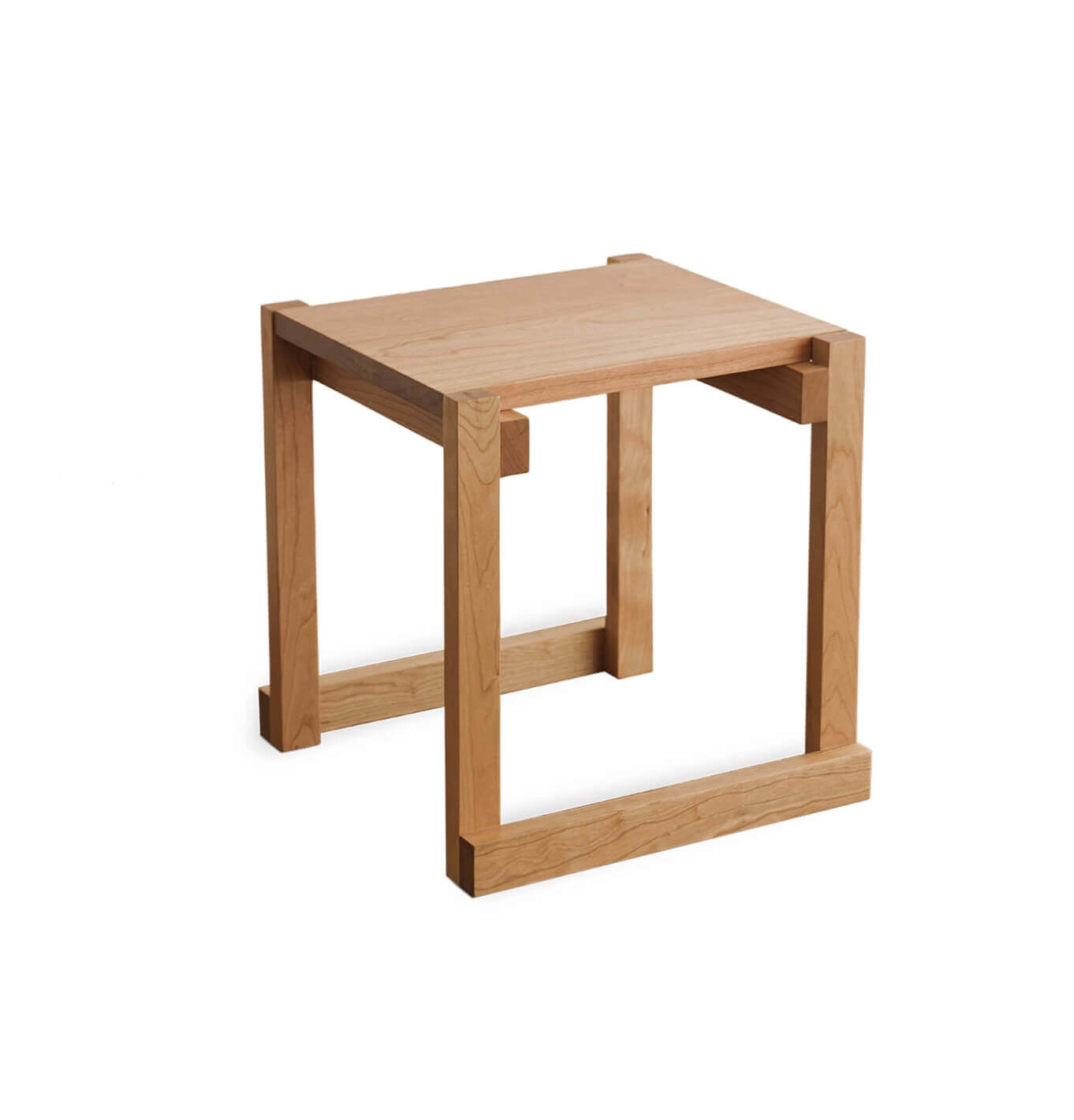 Edge Solid Cherry Stool in solid cherry wood