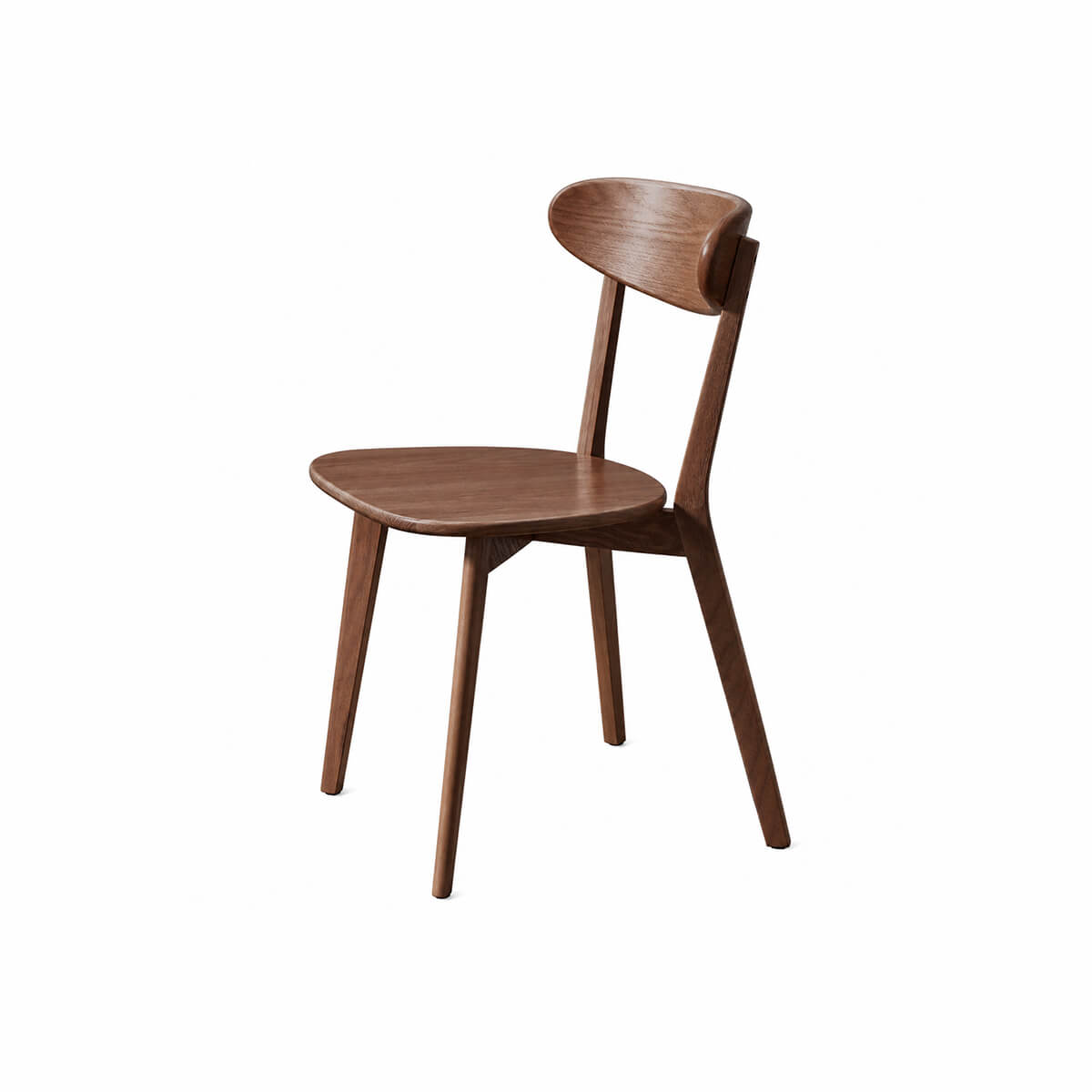 Edon dining chair in walnut finish