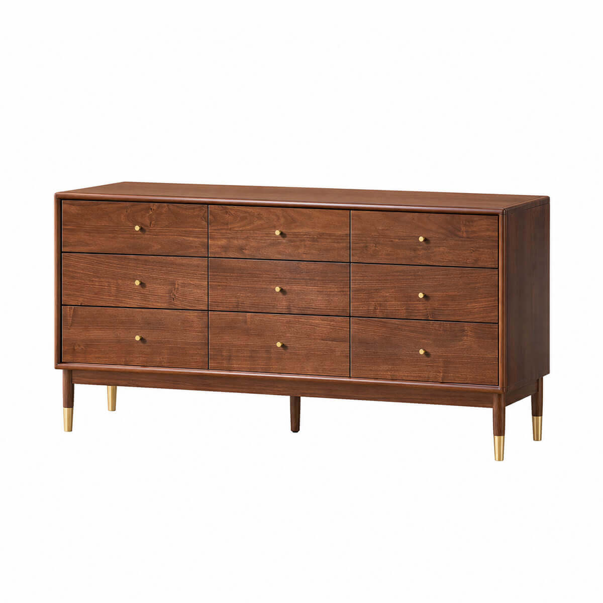 Elara Solid Walnut Chest of Drawers