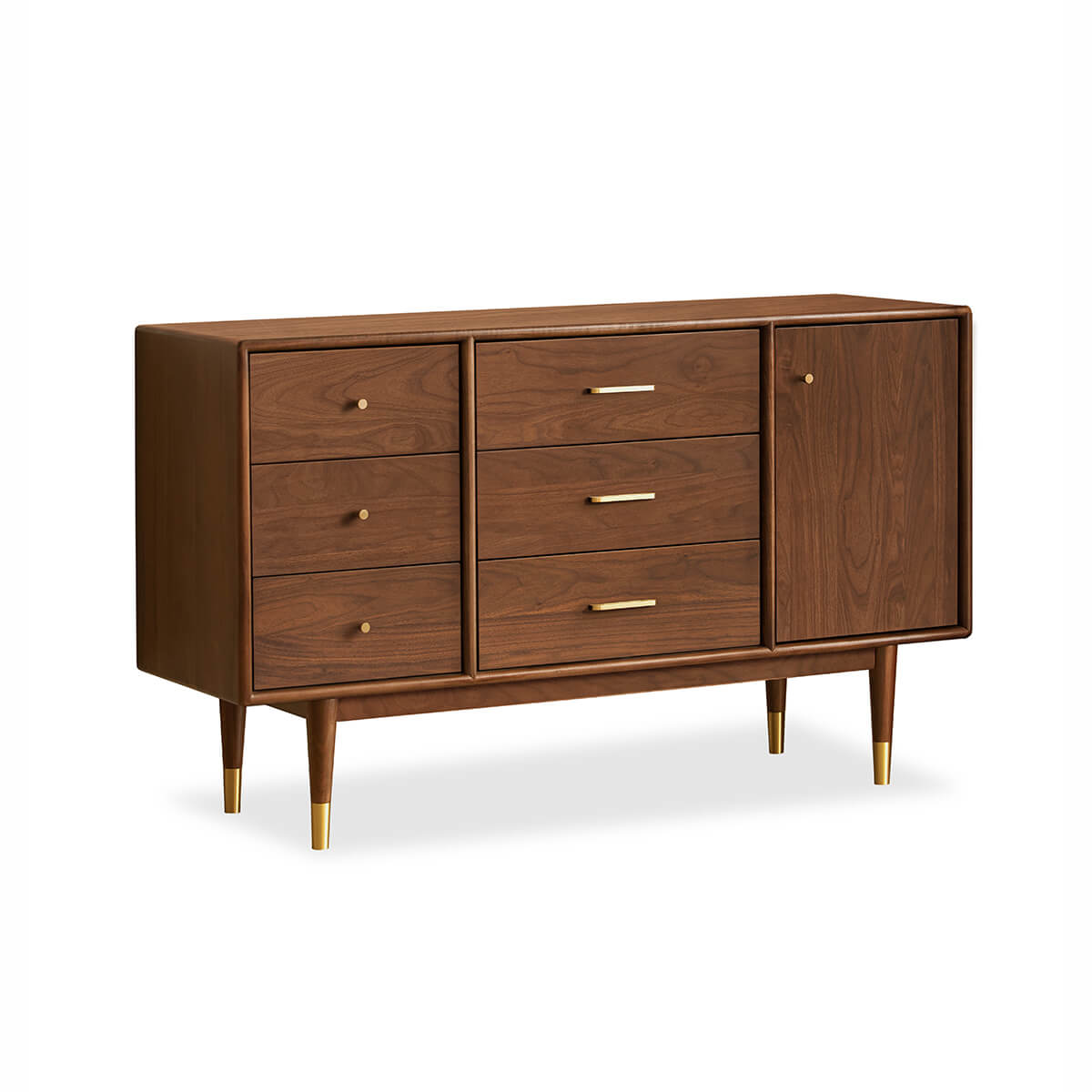 Elara Solid Walnut Sideboard front view