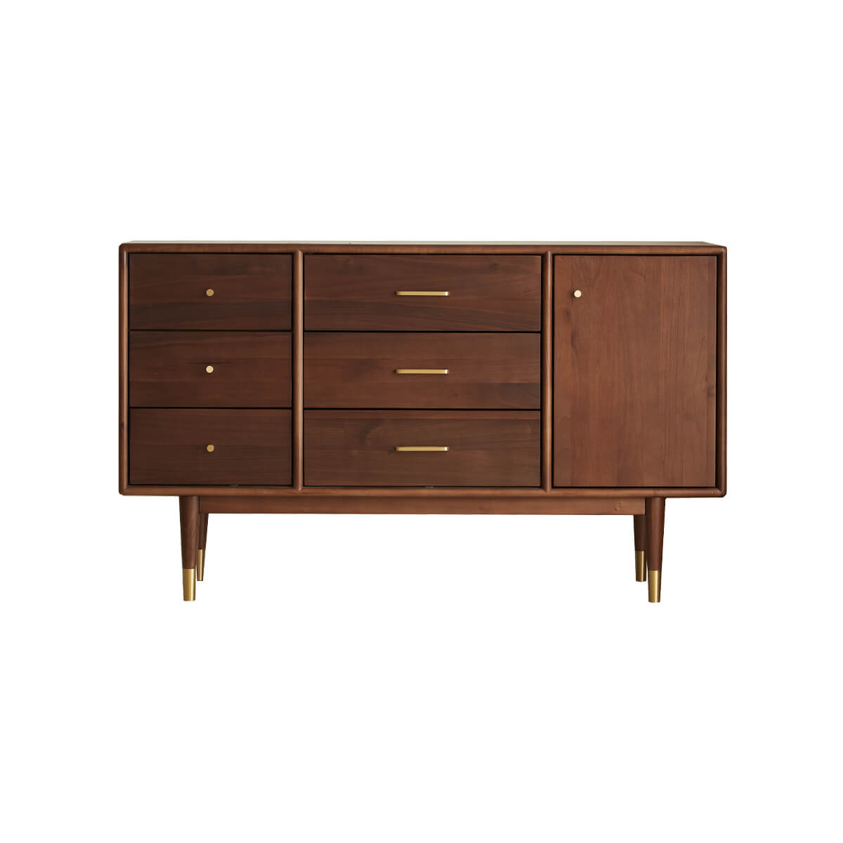 Elara Solid Walnut Sideboard front view