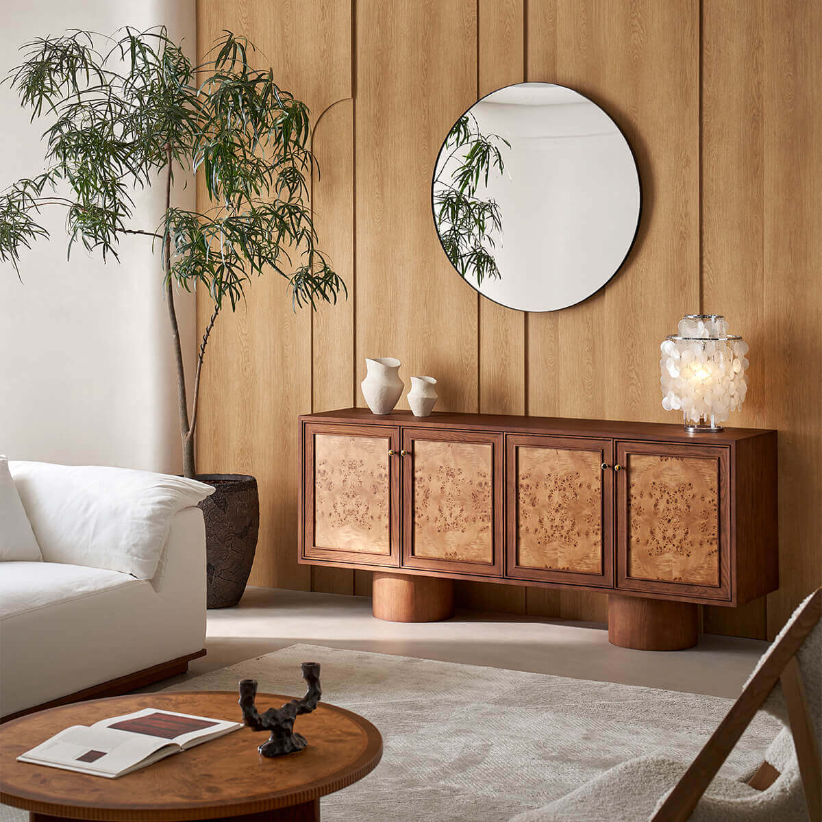 Elmora Sideboard in a contemporary living room setting