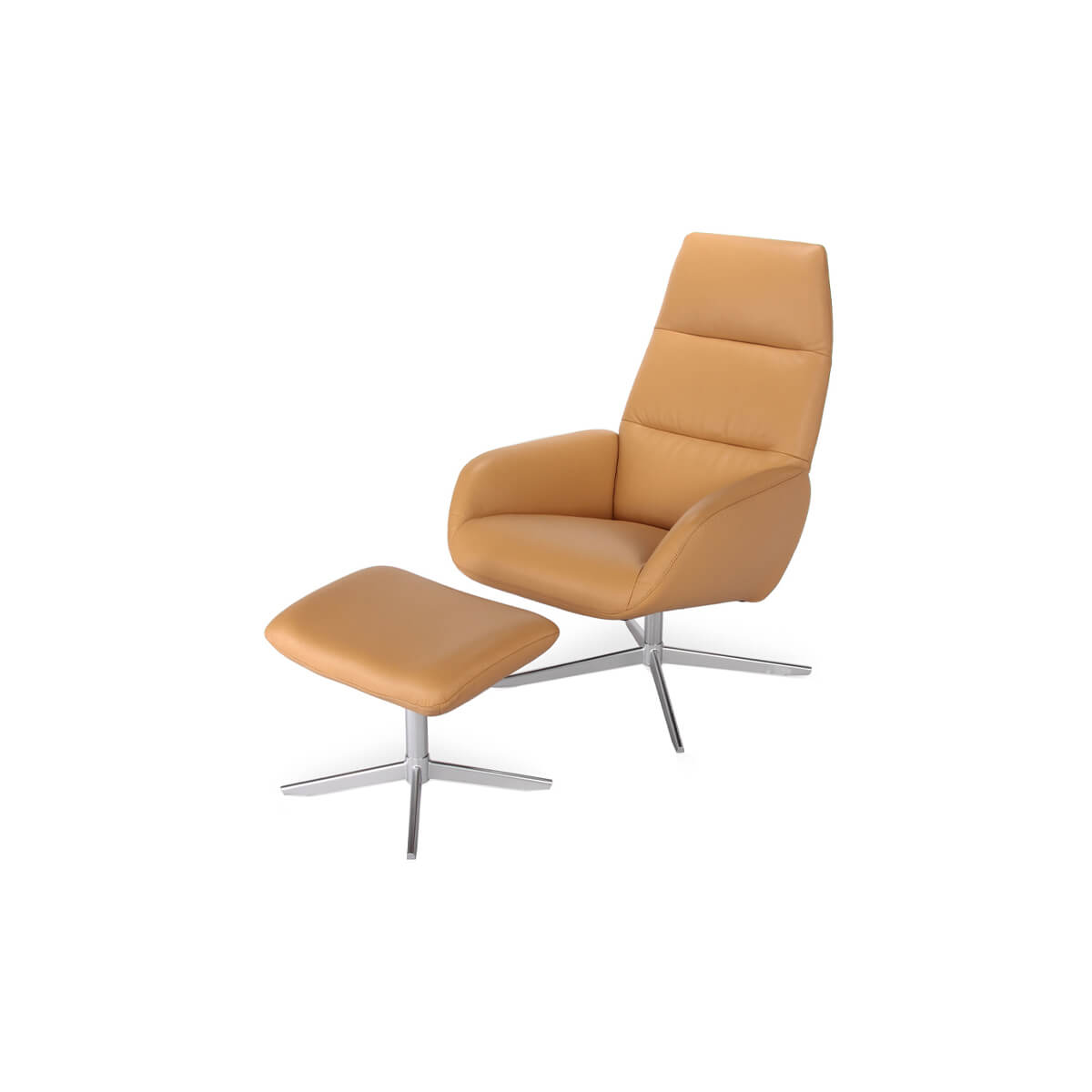 KEBE Ergo Swivel Recliner Chair and Stool