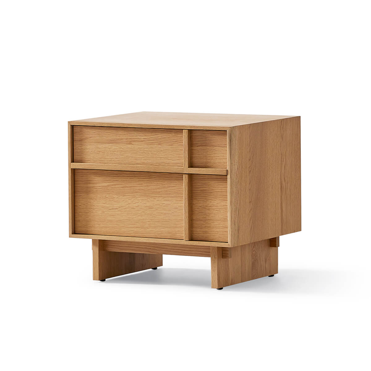 field oak bedside table