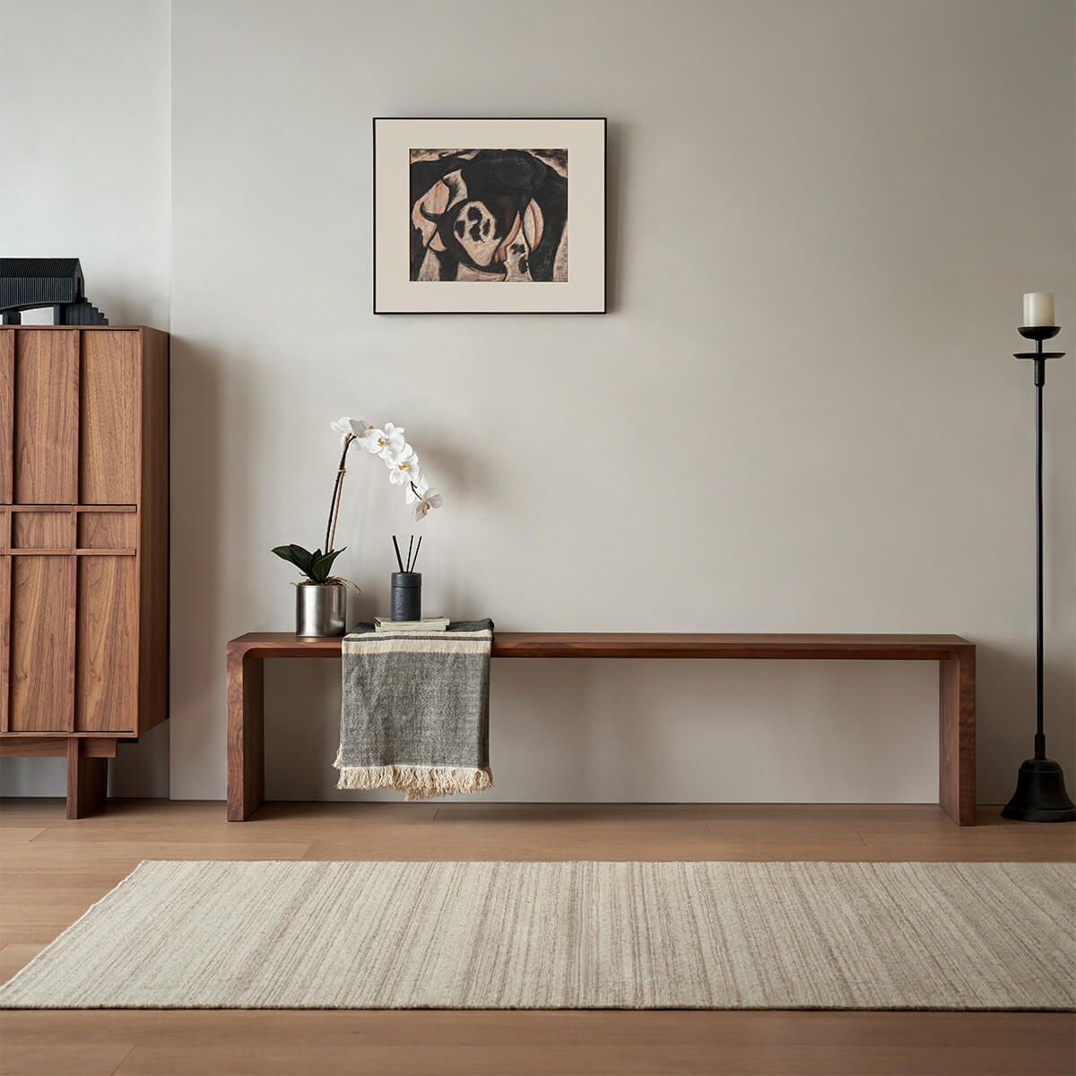 Flemington Solid Walnut Bench