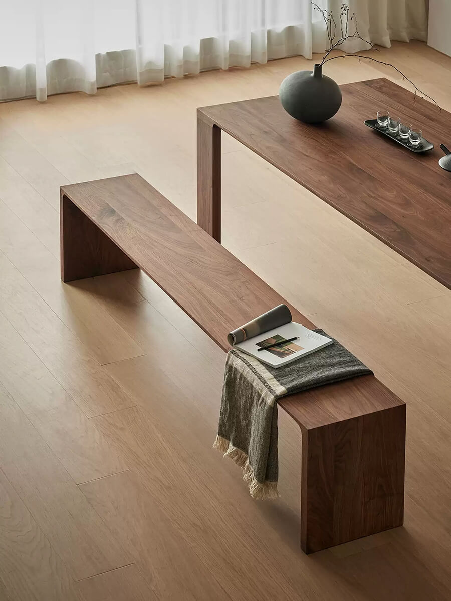 Flemington Solid Walnut Bench