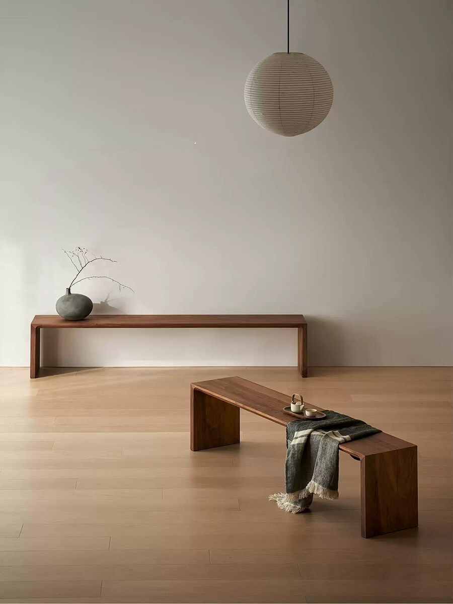 Flemington Solid Walnut Bench