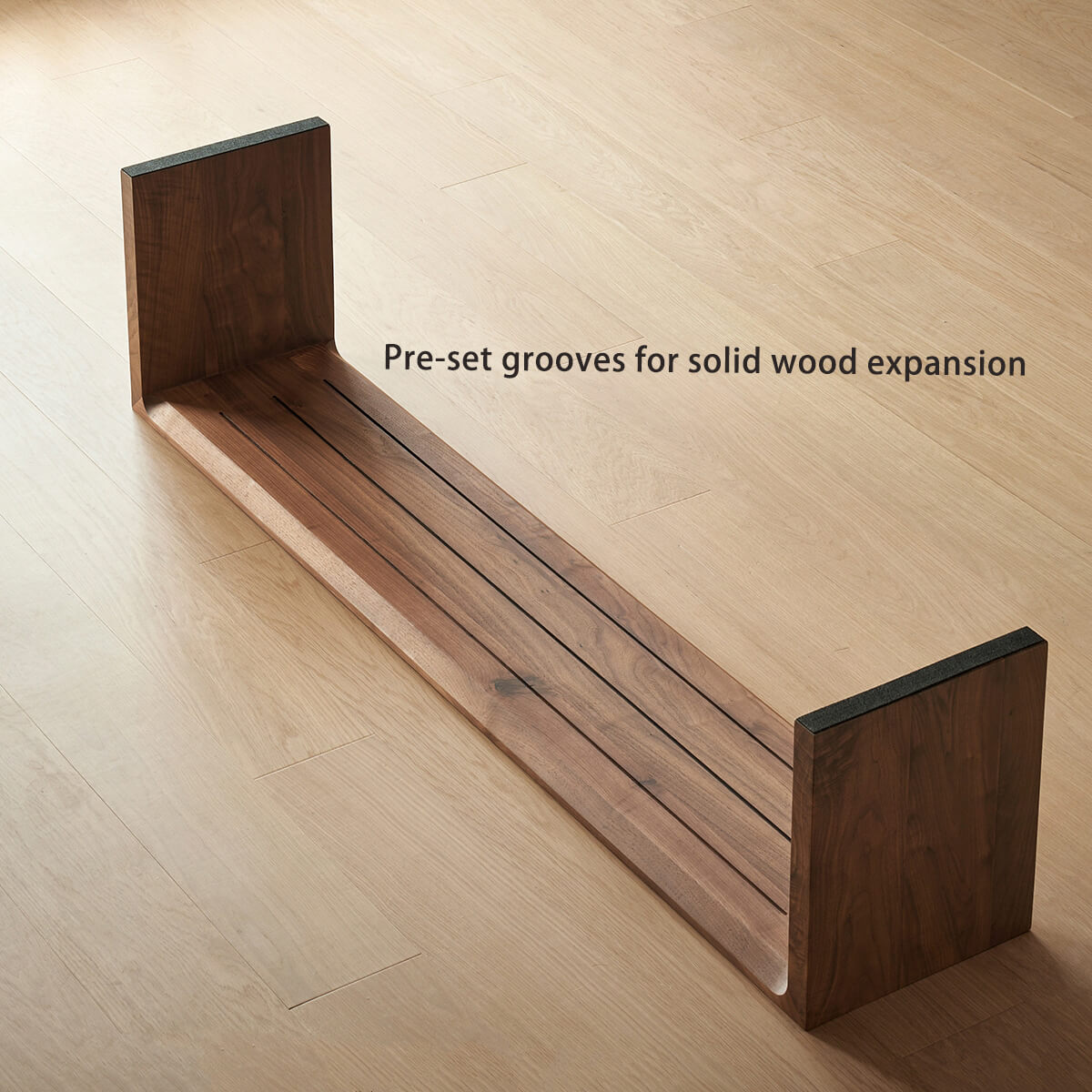 Flemington Solid Walnut Bench