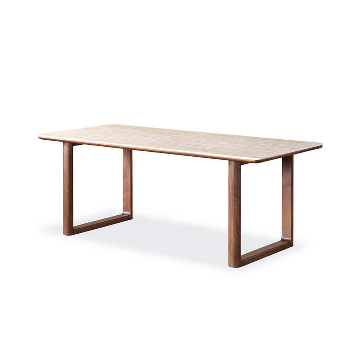 Forma Solid Walnut Sintered Stone Dining Table