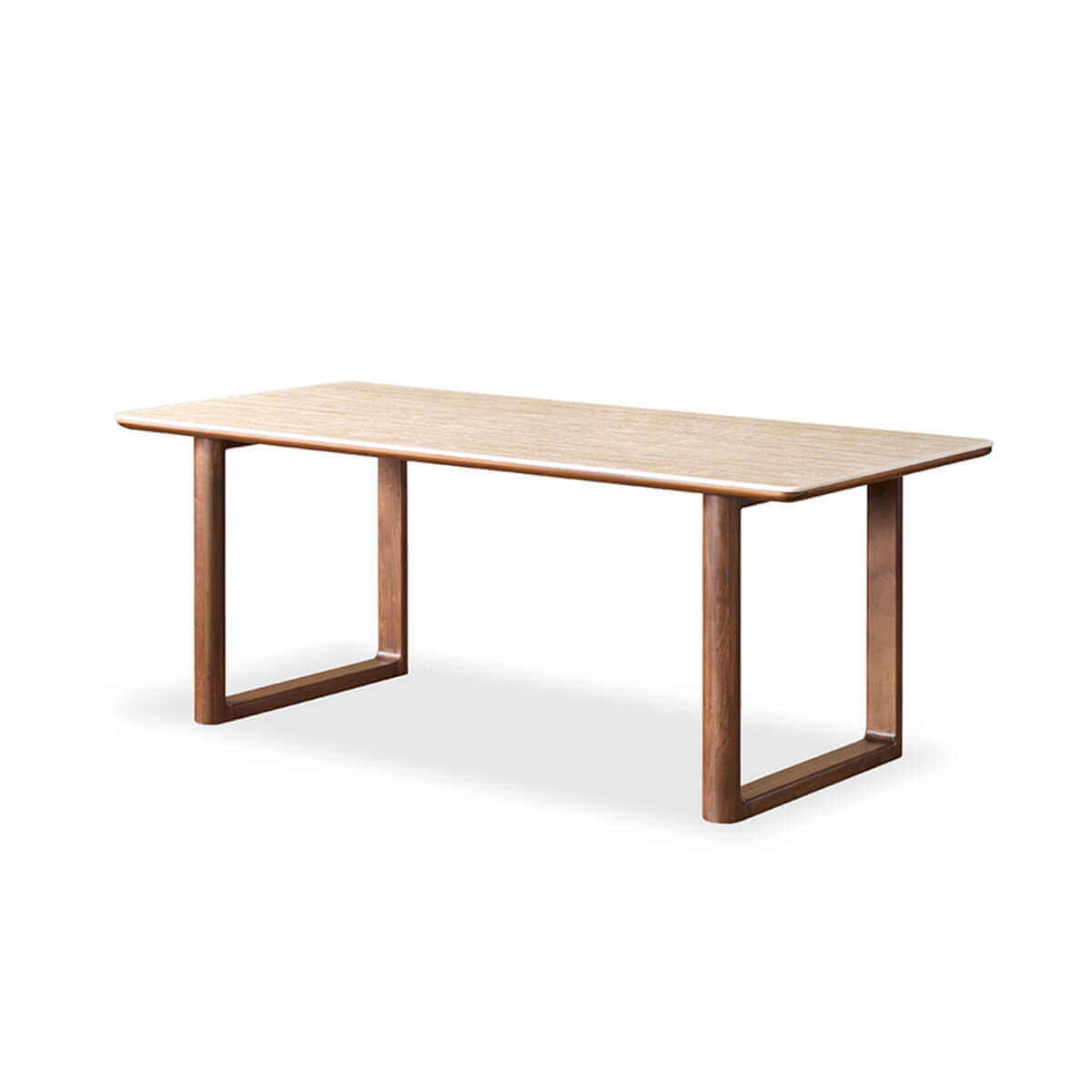 Forma Solid Walnut Sintered Stone Dining Table